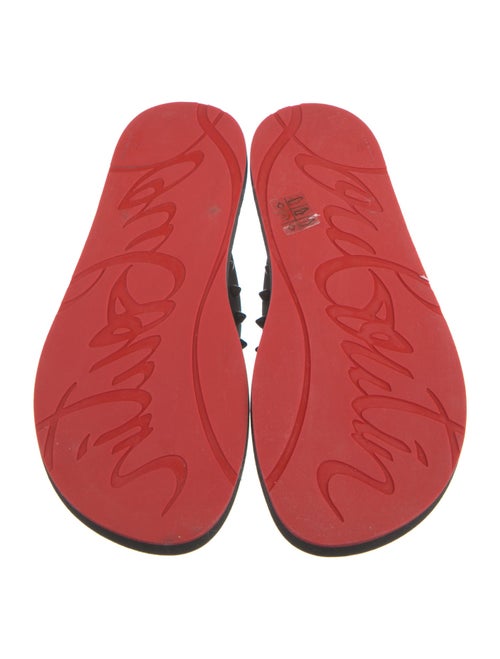 Christian Louboutin Rubber Studded Accents Flip Flops