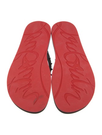 Christian Louboutin Rubber Studded Accents Flip Flops