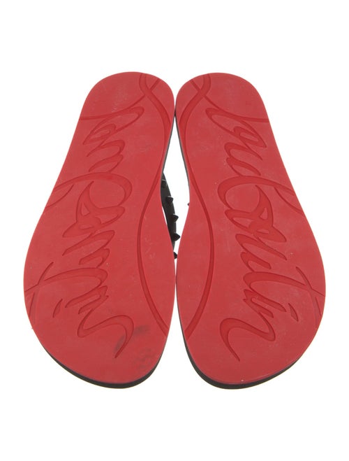 Christian Louboutin Rubber Studded Accents Flip Flops