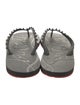 Christian Louboutin Rubber Studded Accents Flip Flops