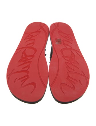 Christian Louboutin Rubber Studded Accents Flip Flops