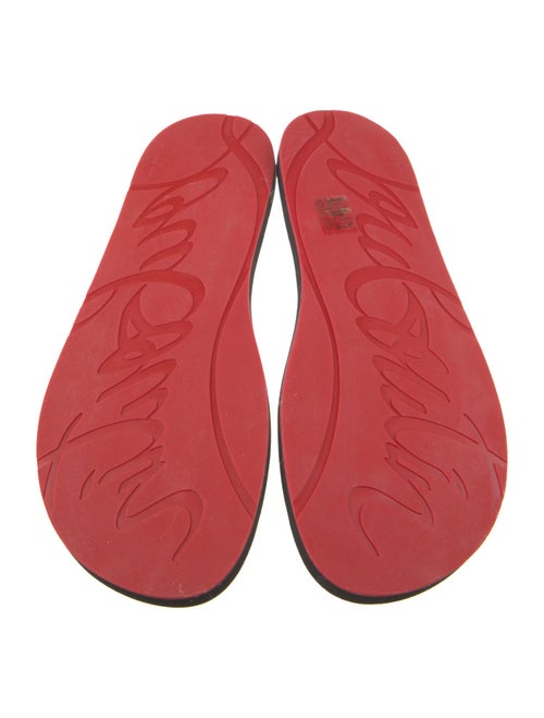 Christian Louboutin Rubber Studded Accents Flip Flops