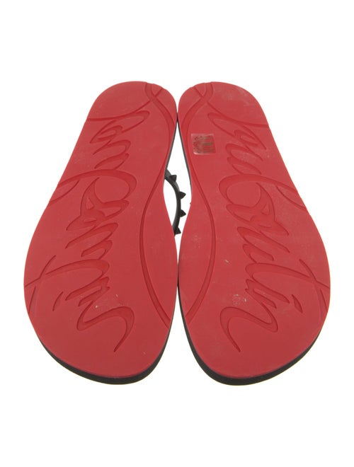Christian Louboutin Rubber Studded Accents Flip Flops