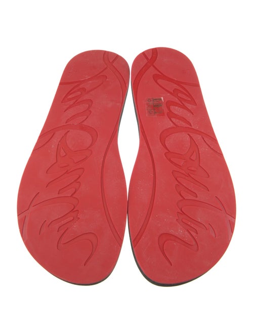 Christian Louboutin Rubber Studded Accents Flip Flops