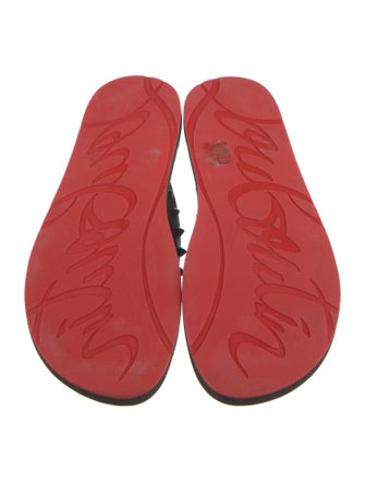 Christian Louboutin Rubber Studded Accents Flip Flops