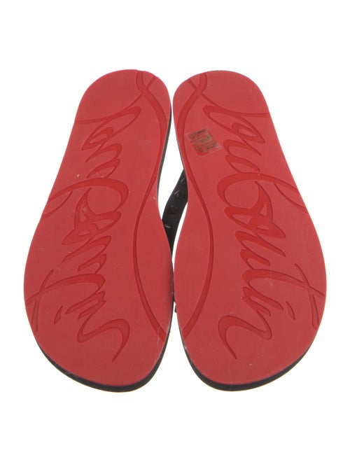 Christian Louboutin Rubber Studded Accents Flip Flops