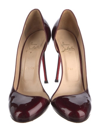 Christian Louboutin Patent Leather D'Orsay Pumps
