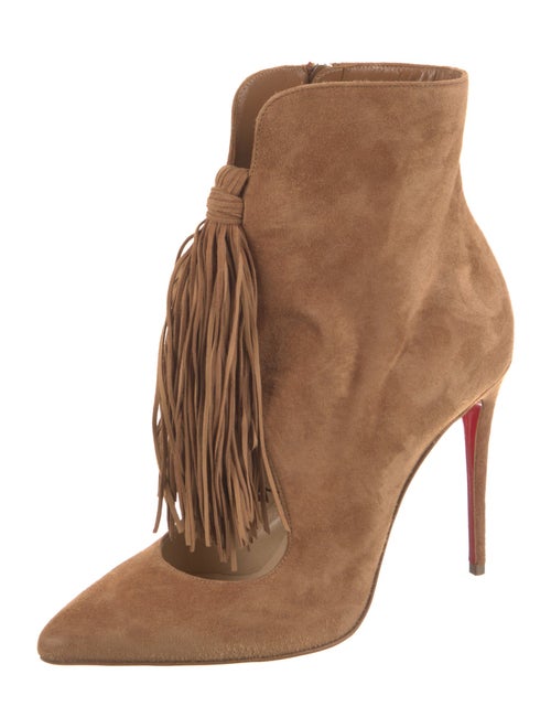 Christian Louboutin Suede Cutout Accent Pumps w/ Tags