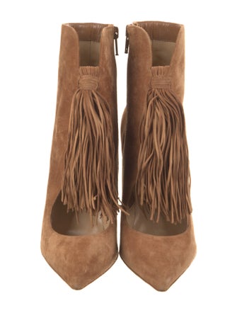 Christian Louboutin Suede Cutout Accent Pumps w/ Tags