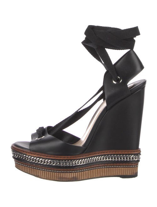 Christian Louboutin Leather Printed Sandals