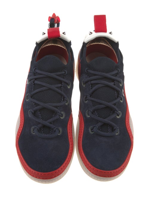 Christian Louboutin Suede Printed Sneakers