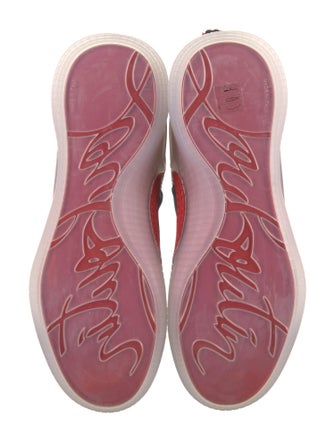 Christian Louboutin Suede Printed Sneakers