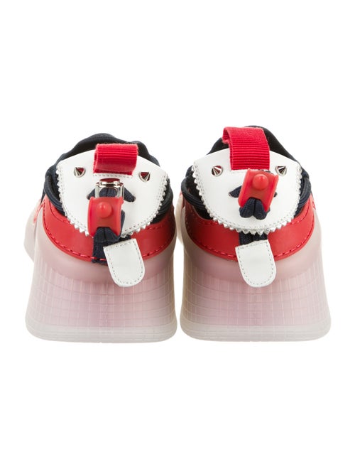 Christian Louboutin Suede Colorblock Pattern Sneakers