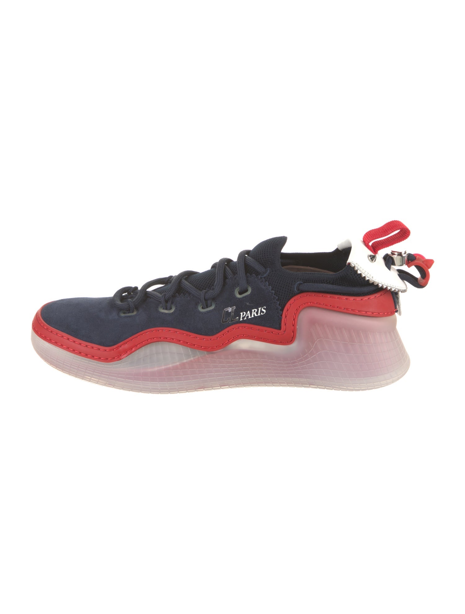 Christian Louboutin Suede Printed Sneakers
