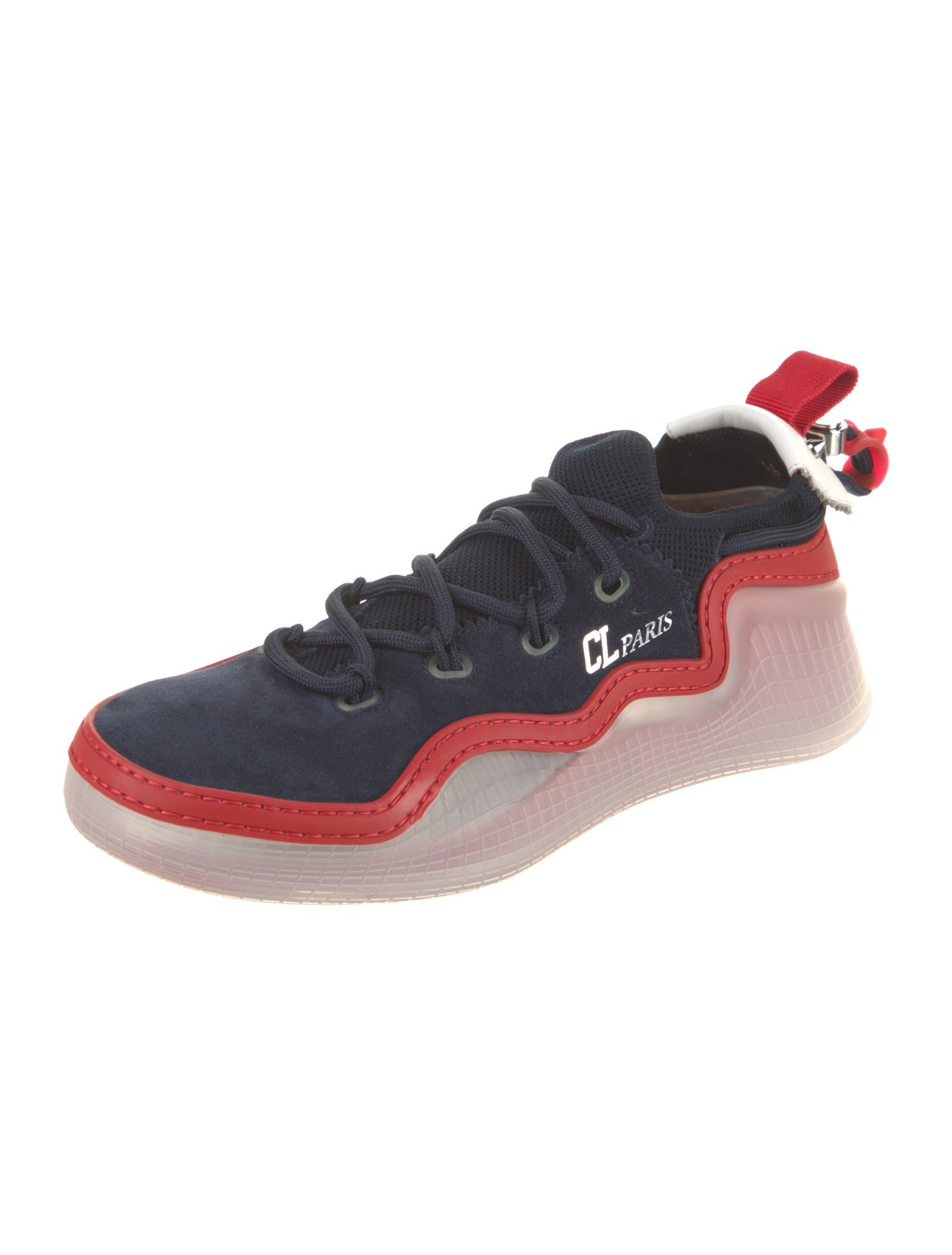 Christian Louboutin Suede Printed Sneakers