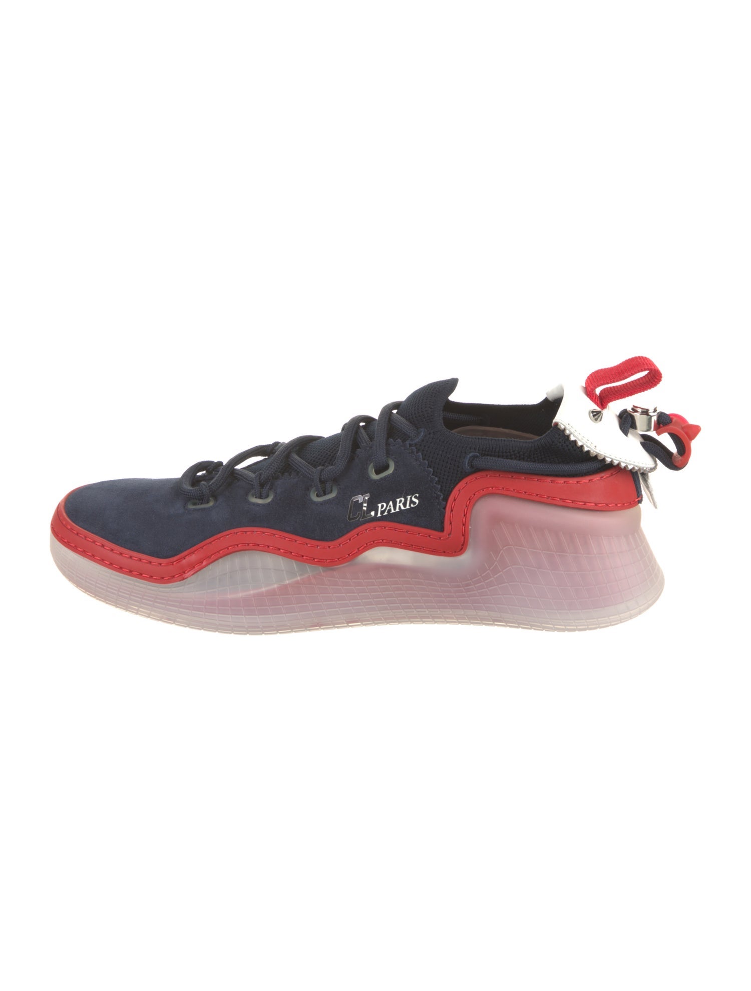 Christian Louboutin Suede Printed Sneakers