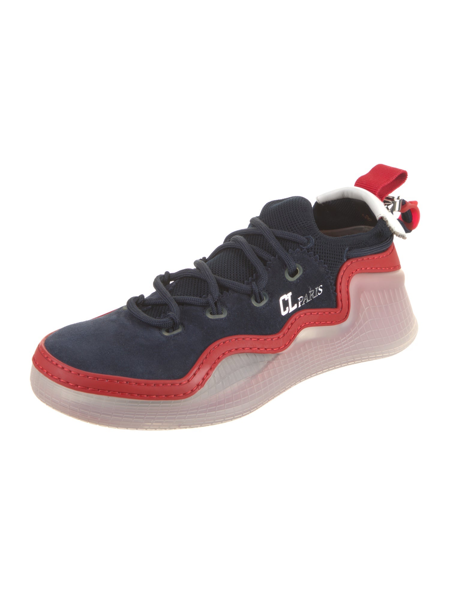 Christian Louboutin Suede Printed Sneakers