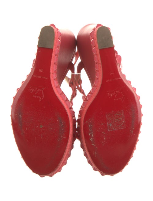 Christian Louboutin Rockstud Accents Leather Espadrilles