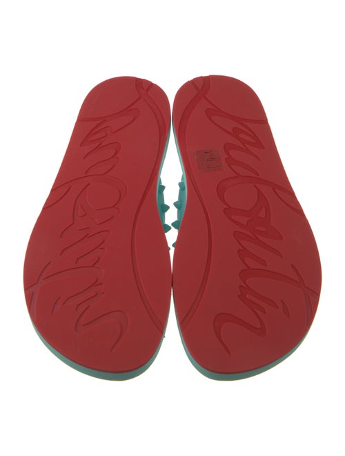 Christian Louboutin Rubber Studded Accents Flip Flops