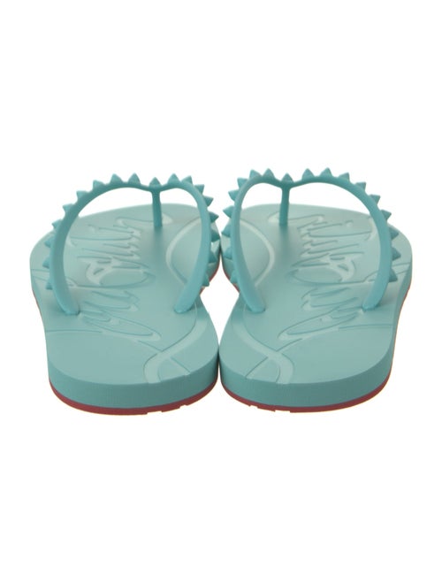 Christian Louboutin Rubber Studded Accents Flip Flops