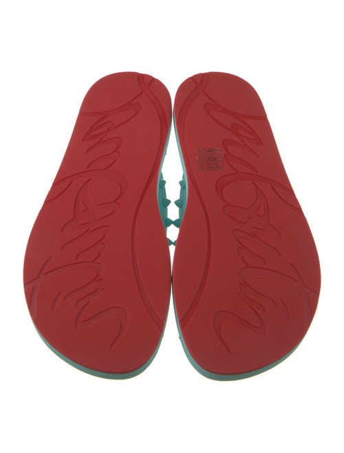 Christian Louboutin Rubber Studded Accents Flip Flops