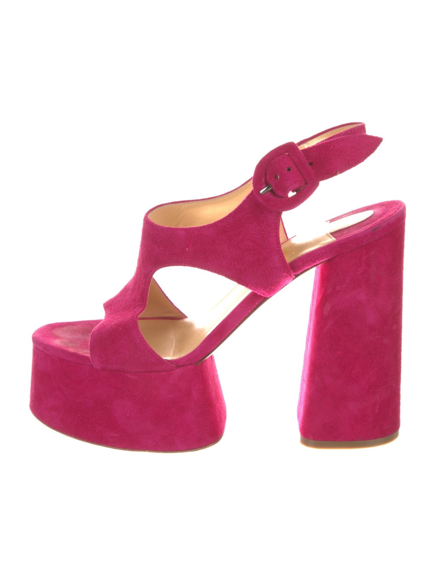 Christian Louboutin Suede Slingback Sandals