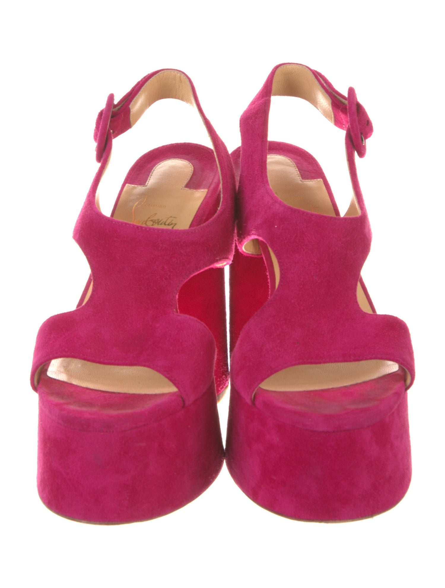 Christian Louboutin Suede Slingback Sandals