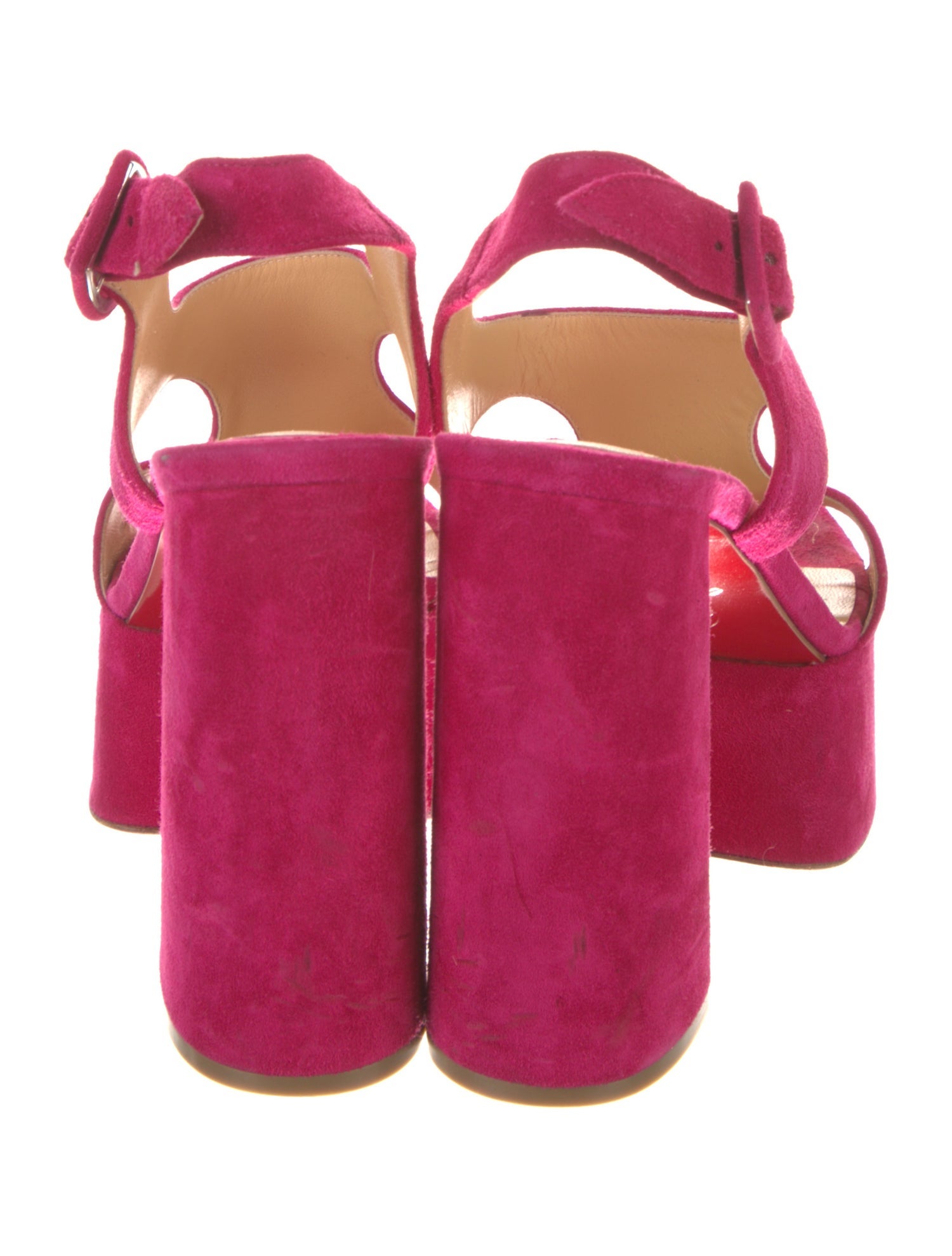 Christian Louboutin Suede Slingback Sandals