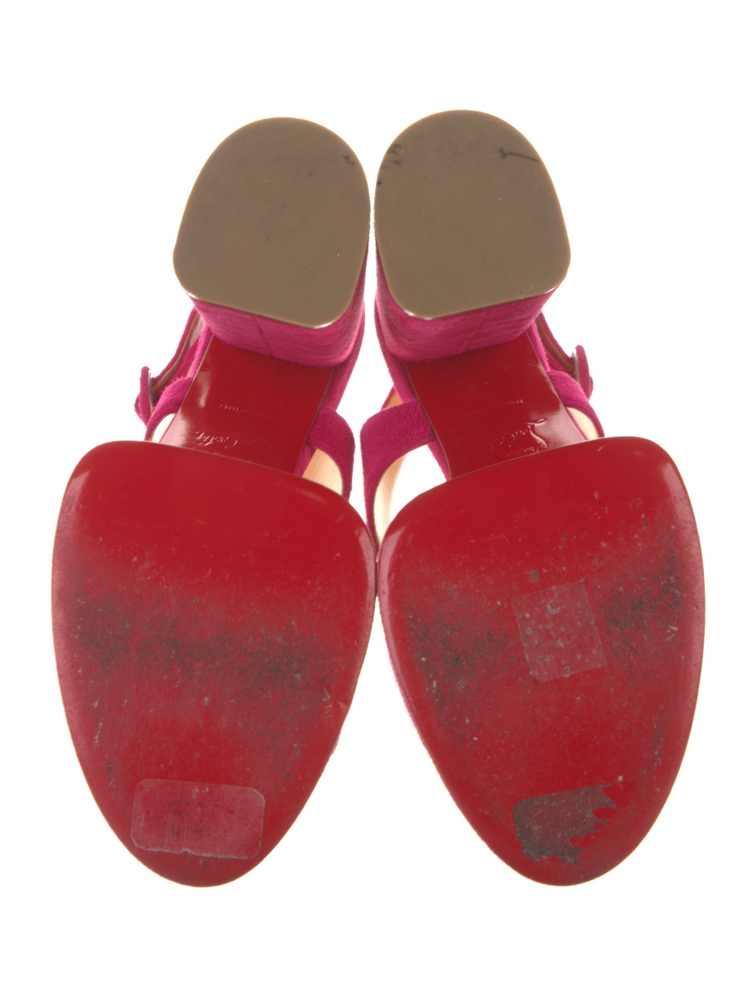 Christian Louboutin Suede Slingback Sandals