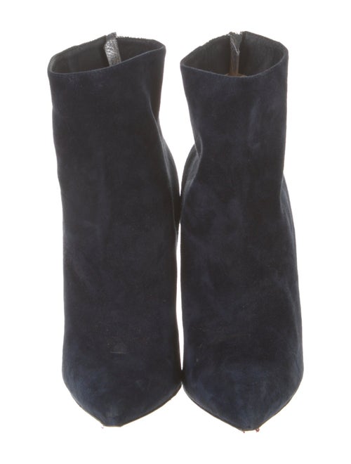 Christian Louboutin Suede Animal Print Boots