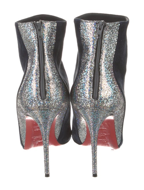 Christian Louboutin Suede Animal Print Boots