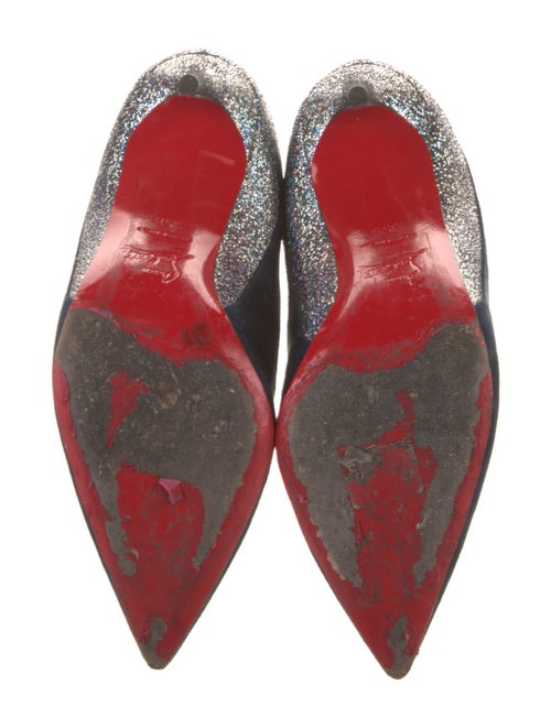 Christian Louboutin Suede Animal Print Boots