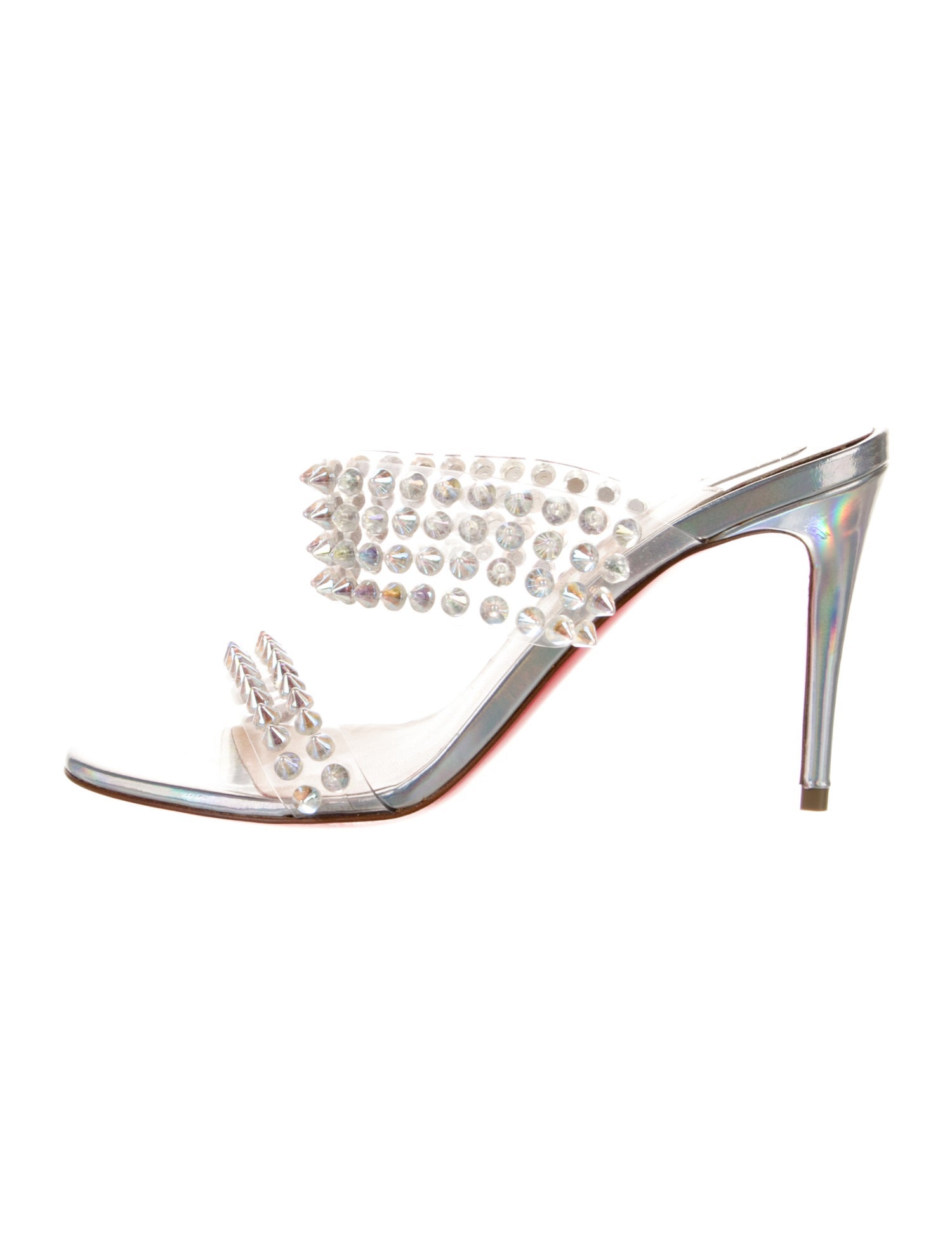 Christian Louboutin Spike Accents PVC Slides