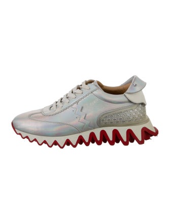 Christian Louboutin Leather Studded Accents Sneakers