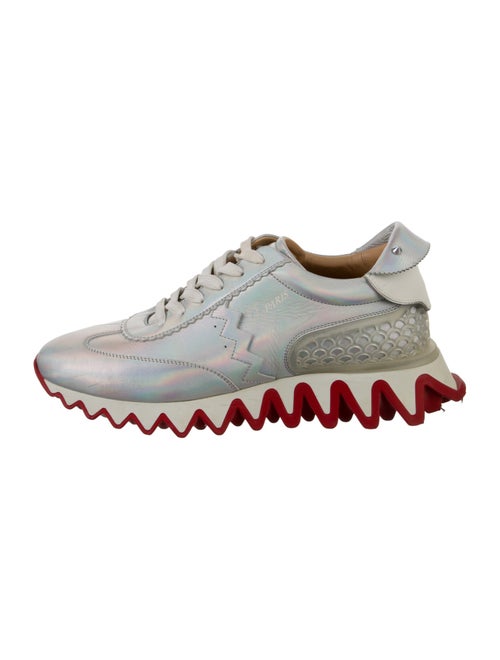 Christian Louboutin Leather Studded Accents Sneakers