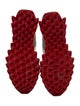 Christian Louboutin Leather Studded Accents Sneakers