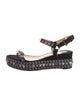 Christian Louboutin Suede Studded Accents Espadrilles