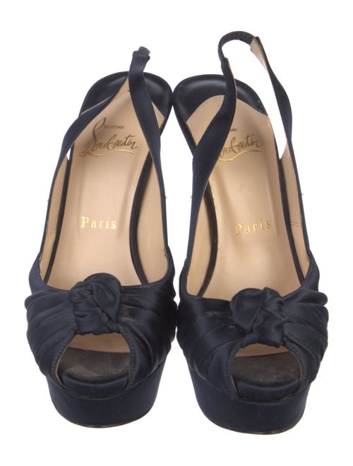 Christian Louboutin Satin Slingback Pumps