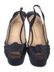 Christian Louboutin Satin Slingback Pumps