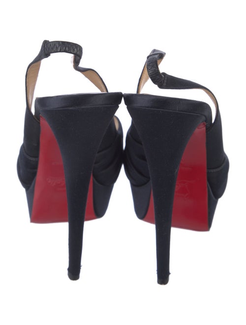Christian Louboutin Satin Slingback Pumps