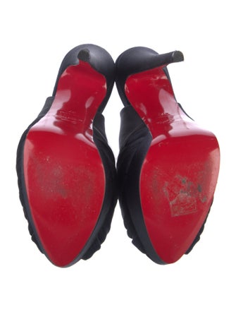 Christian Louboutin Satin Slingback Pumps