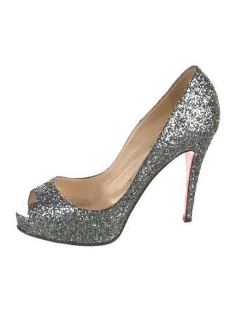 Christian Louboutin Glitter Glitter Accents Pumps