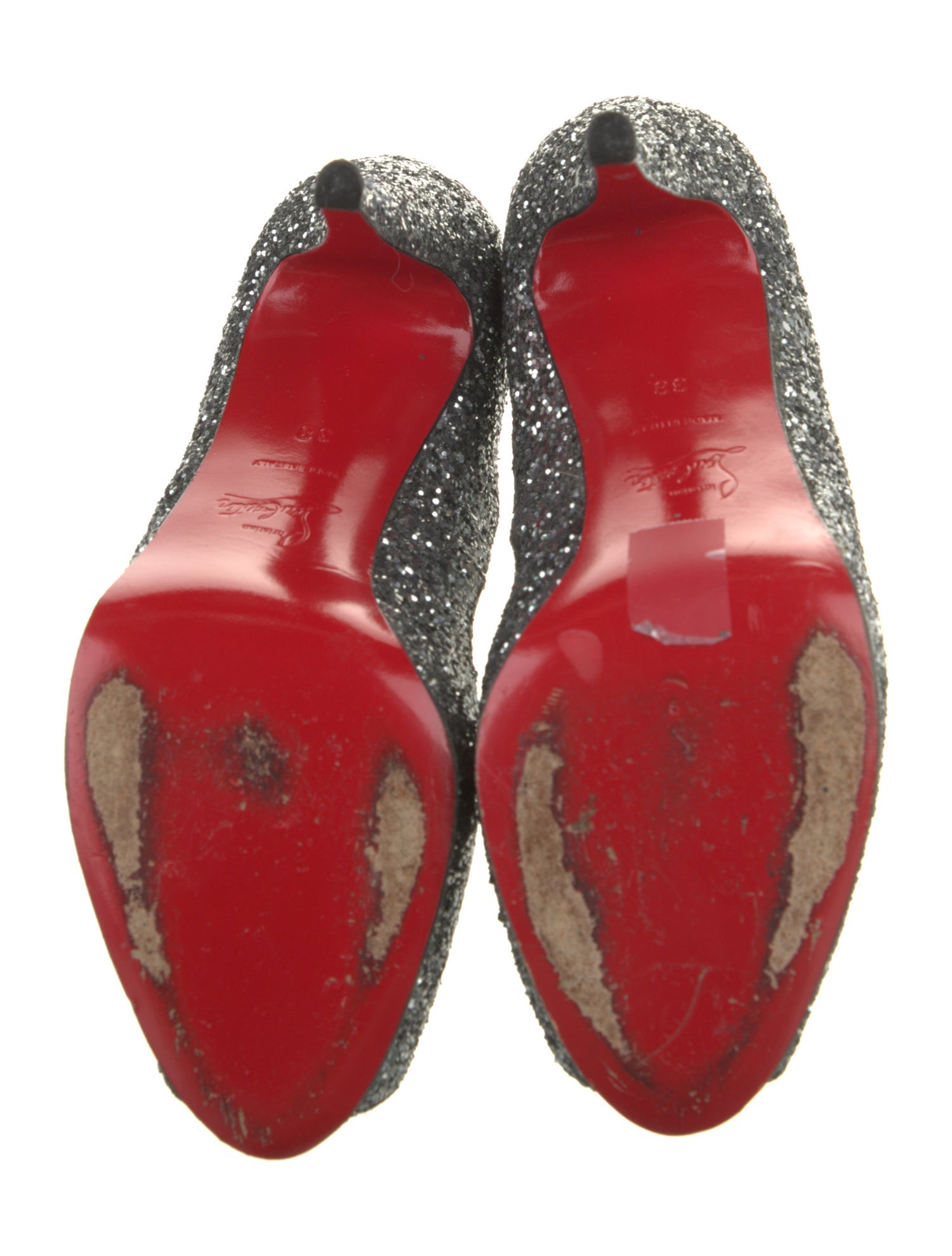 Christian Louboutin Glitter Glitter Accents Pumps