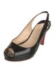 Christian Louboutin Patent Leather Slingback Pumps