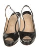 Christian Louboutin Patent Leather Slingback Pumps