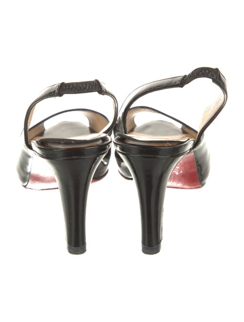 Christian Louboutin Patent Leather Slingback Pumps