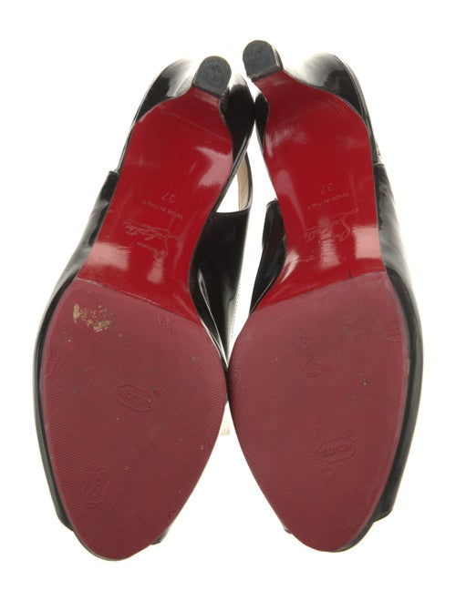 Christian Louboutin Patent Leather Slingback Pumps