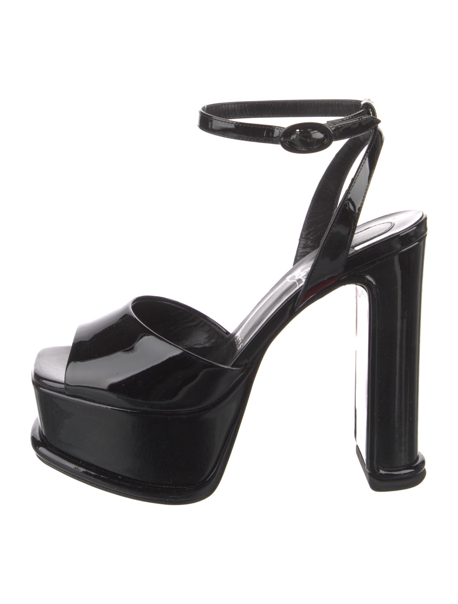 Christian Louboutin Patent Leather Slingback Pumps