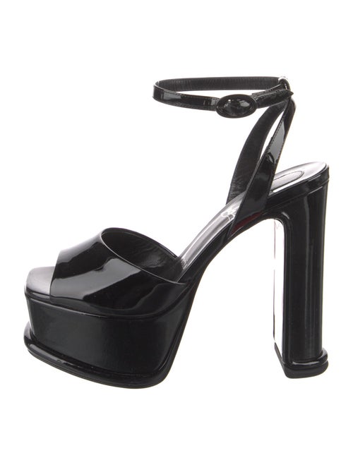 Christian Louboutin Patent Leather Slingback Pumps