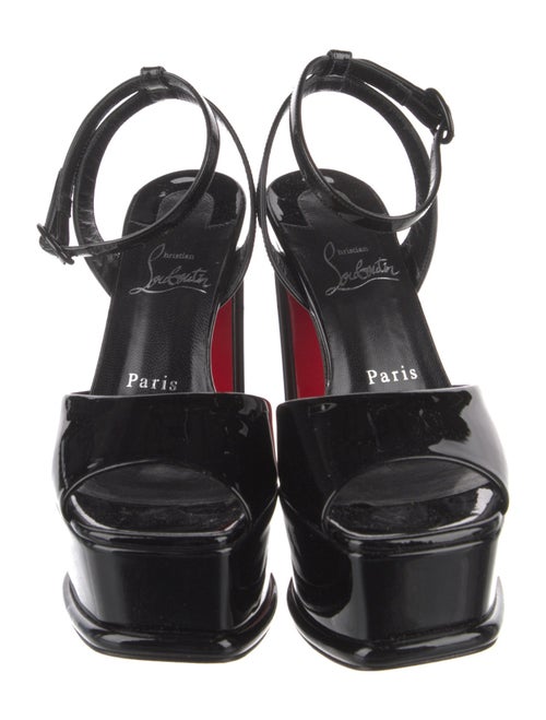 Christian Louboutin Patent Leather Slingback Pumps